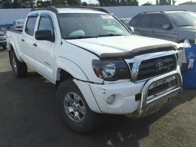 5TEMU52N66Z156449 - 2006 TOYOTA TACOMA DOU WHITE photo 1