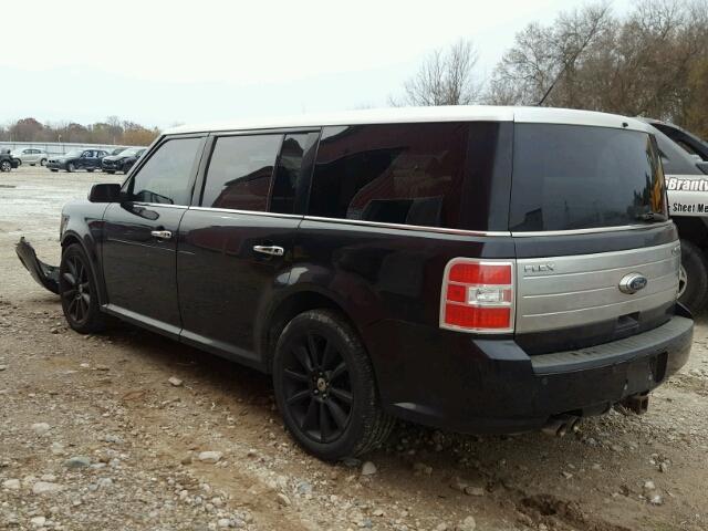 2FMHK6DC3ABA09792 - 2010 FORD FLEX LIMIT BLACK photo 3