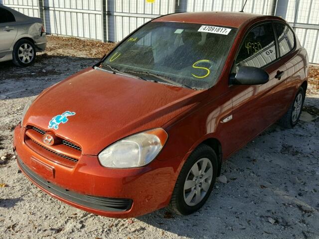 KMHCM36C59U112489 - 2009 HYUNDAI ACCENT GS RED photo 2