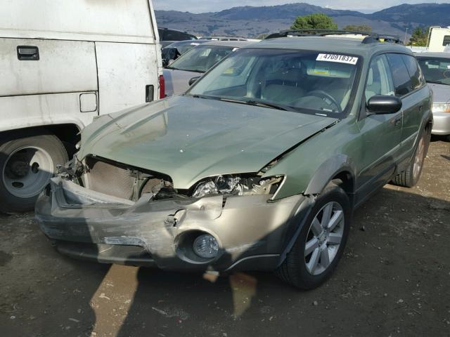 4S4BP61C177321249 - 2007 SUBARU LEGACY OUT GREEN photo 2