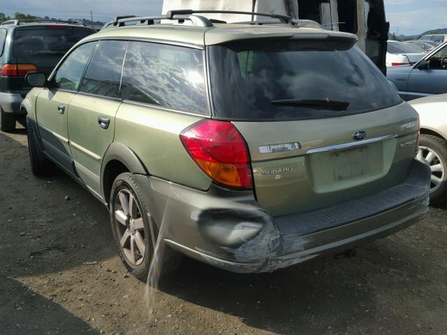 4S4BP61C177321249 - 2007 SUBARU LEGACY OUT GREEN photo 3