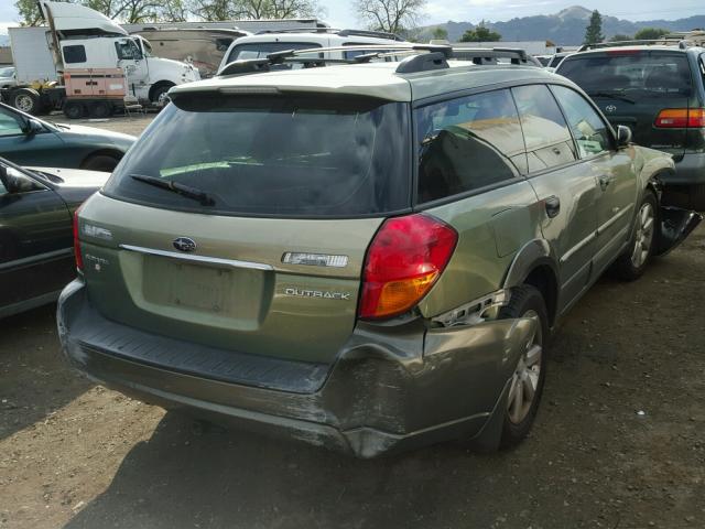 4S4BP61C177321249 - 2007 SUBARU LEGACY OUT GREEN photo 4