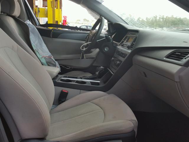 5NPE24AF5FH107910 - 2015 HYUNDAI SONATA SE SILVER photo 5