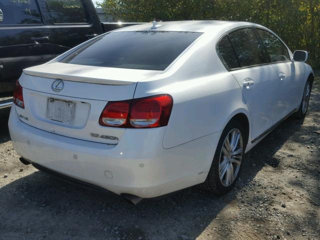 JTHBC96S075007541 - 2007 LEXUS GS 450H WHITE photo 4