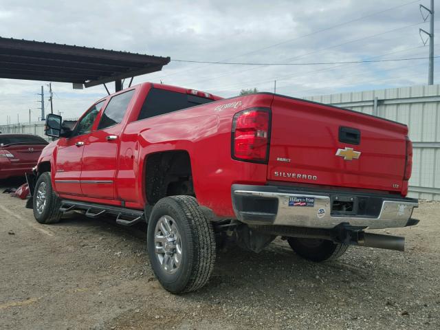 1GC1KWE87GF183694 - 2016 CHEVROLET SILVERADO RED photo 3