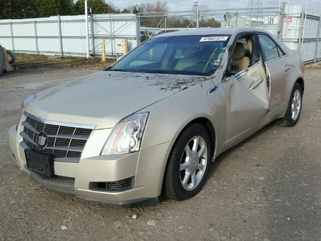 1G6DF577380146522 - 2008 CADILLAC CTS BEIGE photo 2