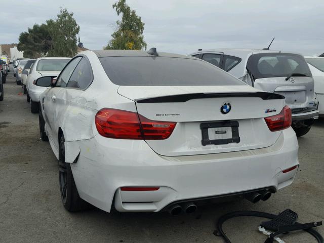 WBS3R9C56GK335592 - 2016 BMW M4 WHITE photo 3