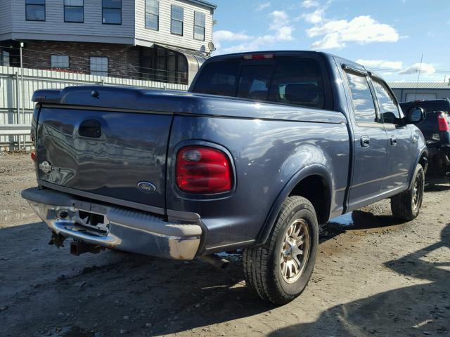 1FTRW08L32KA42772 - 2002 FORD F150 SUPER BLUE photo 4