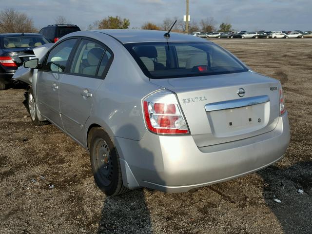 3N1AB6AP9AL638526 - 2010 NISSAN SENTRA 2.0 SILVER photo 3