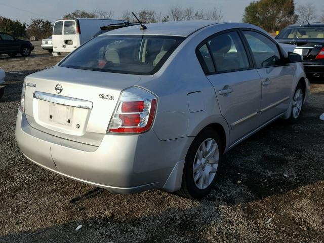 3N1AB6AP9AL638526 - 2010 NISSAN SENTRA 2.0 SILVER photo 4