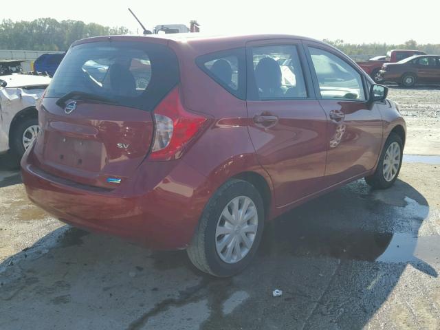 3N1CE2CP4FL412780 - 2015 NISSAN VERSA NOTE RED photo 4