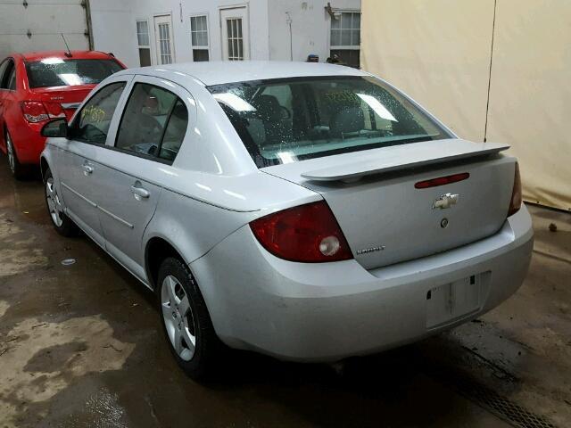 1G1AK52F057587983 - 2005 CHEVROLET COBALT SILVER photo 3