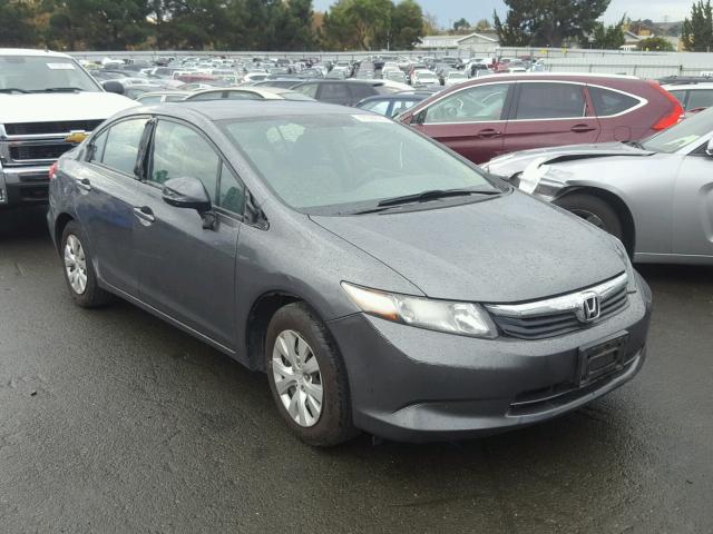 19XFB2F58CE379490 - 2012 HONDA CIVIC LX GRAY photo 1