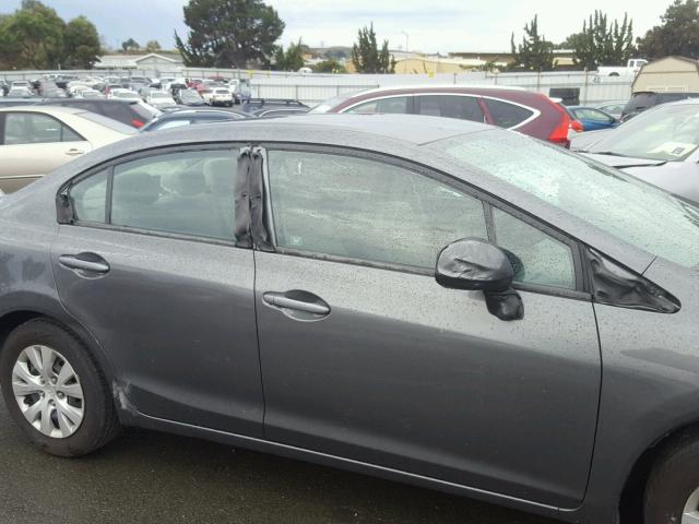 19XFB2F58CE379490 - 2012 HONDA CIVIC LX GRAY photo 9