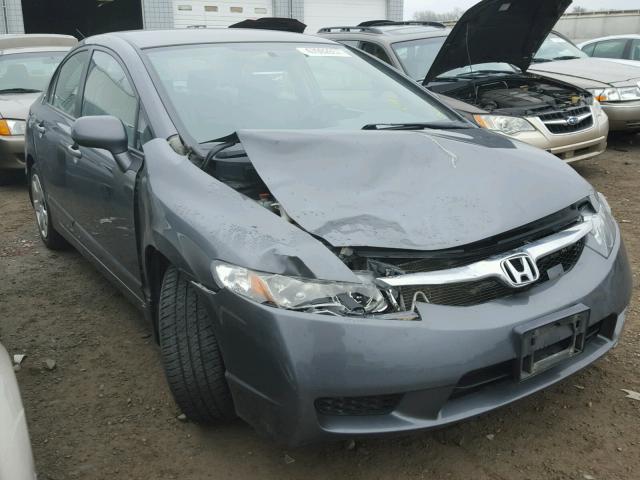 19XFA1F57AE036857 - 2010 HONDA CIVIC LX BLACK photo 1