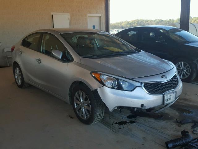 KNAFX4A62E5101435 - 2014 KIA FORTE LX SILVER photo 1