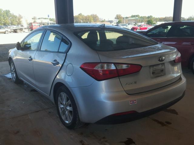 KNAFX4A62E5101435 - 2014 KIA FORTE LX SILVER photo 3