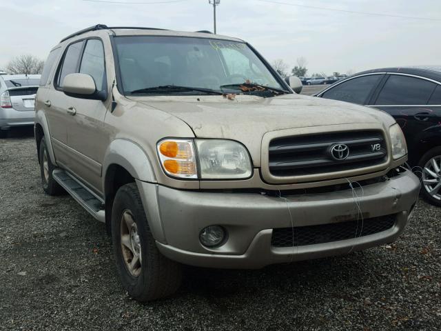 5TDBT44A62S107466 - 2002 TOYOTA SEQUOIA SR GOLD photo 1