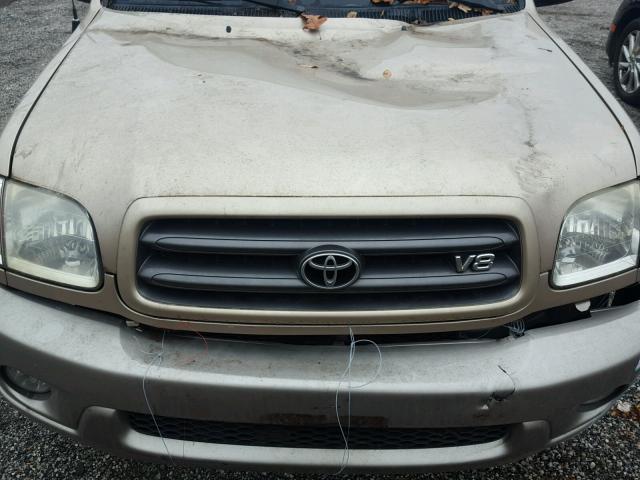 5TDBT44A62S107466 - 2002 TOYOTA SEQUOIA SR GOLD photo 7