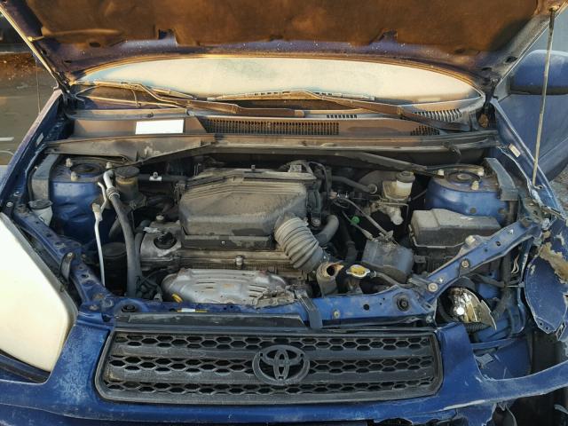 JTEGH20V526002465 - 2002 TOYOTA RAV4 BLUE photo 7