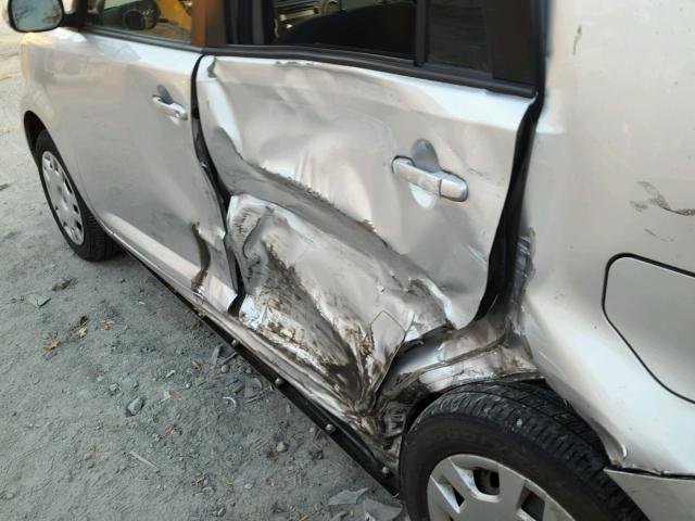 JTLKE50E991078498 - 2009 TOYOTA SCION XB Plata foto 10