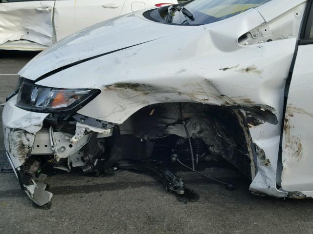19XFB2F97FE219771 - 2015 HONDA CIVIC EXL WHITE photo 9