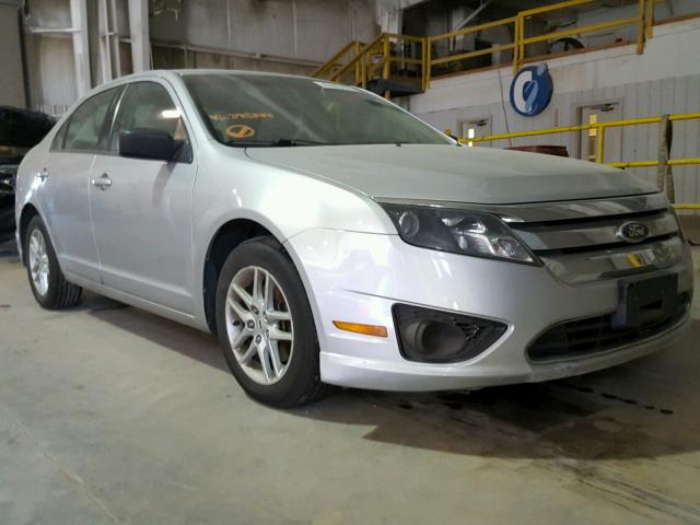 3FAHP0GA6AR395144 - 2010 FORD FUSION S SILVER photo 1