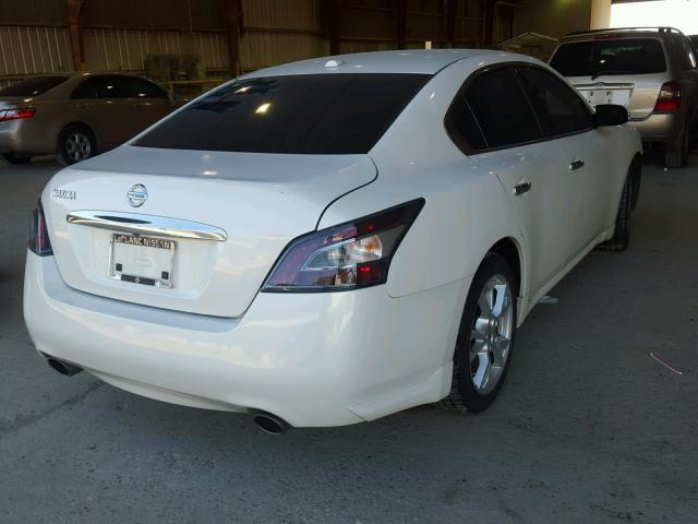 1N4AA5AP5EC463161 - 2014 NISSAN MAXIMA S WHITE photo 4