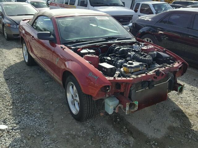 1ZVHT84N295113055 - 2009 FORD MUSTANG MAROON photo 1