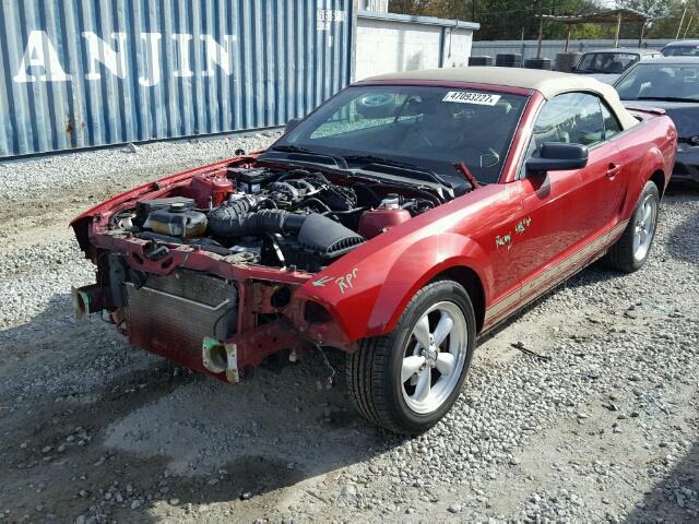 1ZVHT84N295113055 - 2009 FORD MUSTANG MAROON photo 2