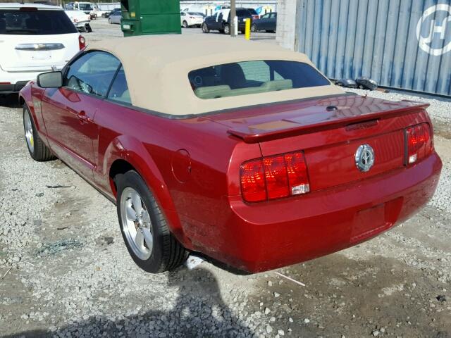 1ZVHT84N295113055 - 2009 FORD MUSTANG MAROON photo 3