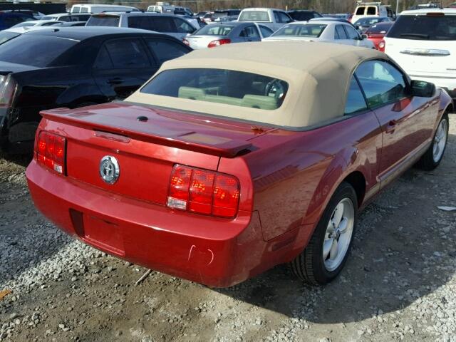 1ZVHT84N295113055 - 2009 FORD MUSTANG MAROON photo 4