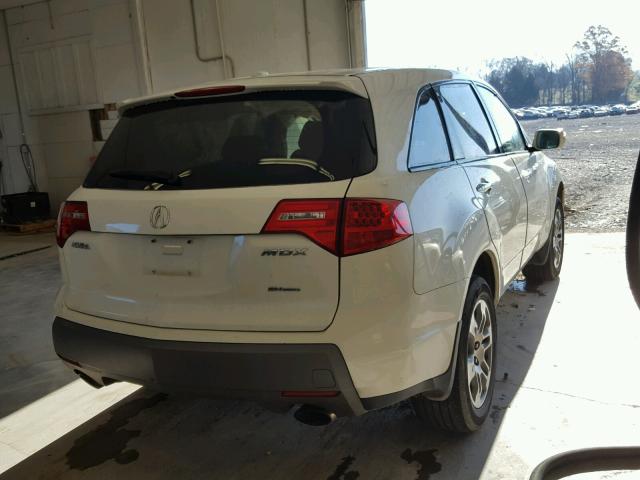 2HNYD28207H533300 - 2007 ACURA MDX WHITE photo 4