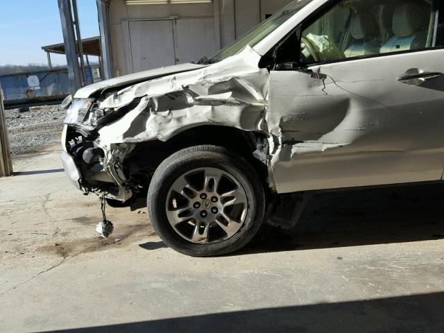 2HNYD28207H533300 - 2007 ACURA MDX WHITE photo 9