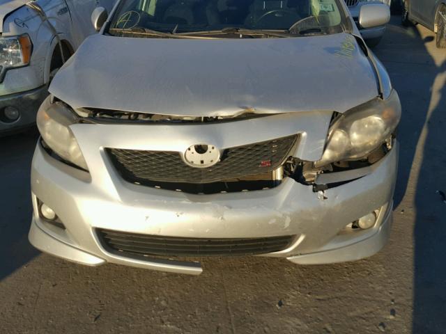 2T1BU40EX9C033008 - 2009 TOYOTA COROLLA BA SILVER photo 9