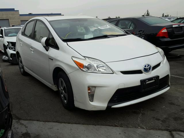 JTDKN3DU3C5418973 - 2012 TOYOTA PRIUS WHITE photo 1