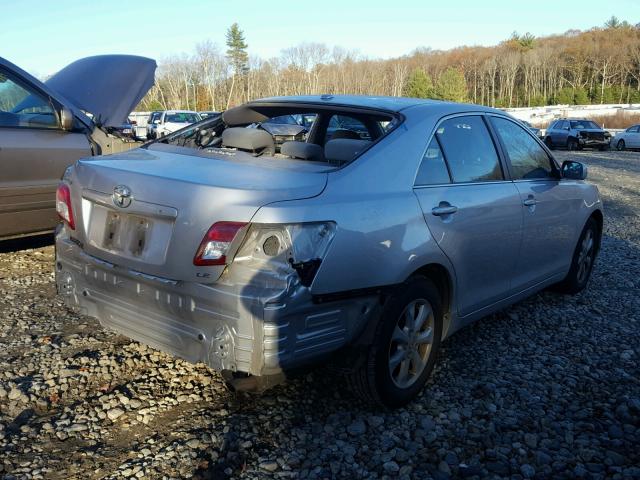 4T4BF3EK7BR180111 - 2011 TOYOTA CAMRY BASE SILVER photo 4