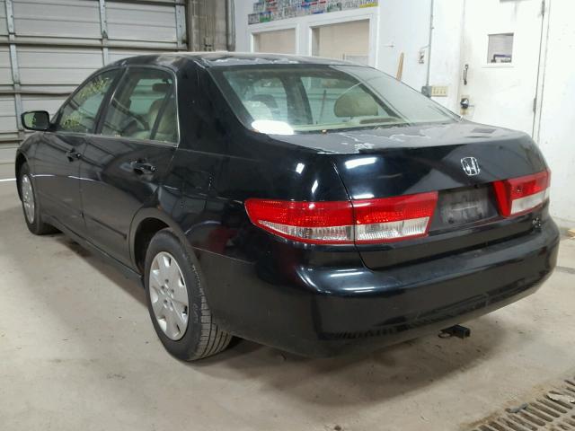 1HGCM55353A075472 - 2003 HONDA ACCORD LX BLACK photo 3