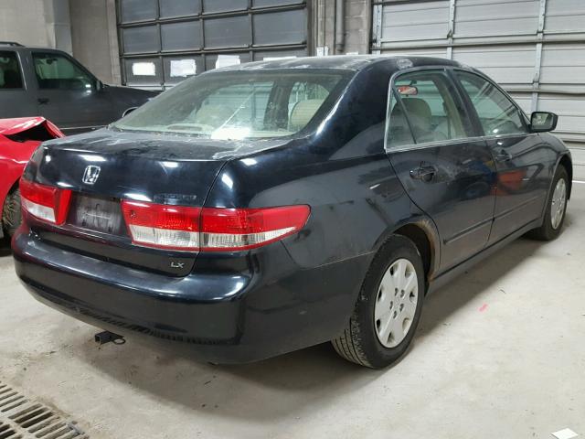 1HGCM55353A075472 - 2003 HONDA ACCORD LX BLACK photo 4