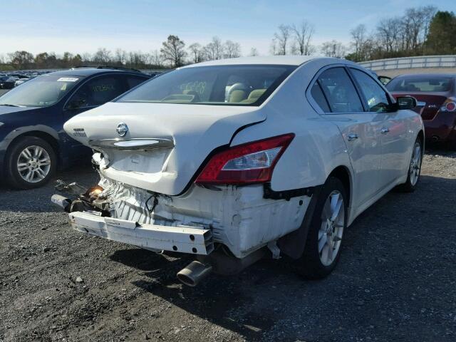 1N4AA5AP4BC861912 - 2011 NISSAN MAXIMA S WHITE photo 4