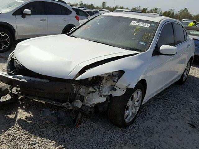 1HGCP26759A068716 - 2009 HONDA ACCORD EX WHITE photo 2