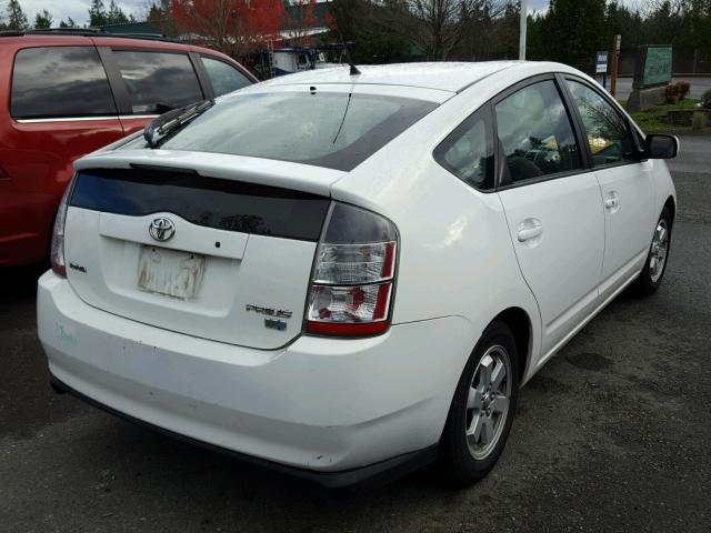 JTDKB20U540010630 - 2004 TOYOTA PRIUS 白色 照片 4