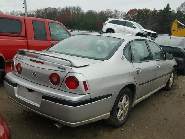 2G1WH55K559382333 - 2005 CHEVROLET IMPALA LS SILVER photo 4