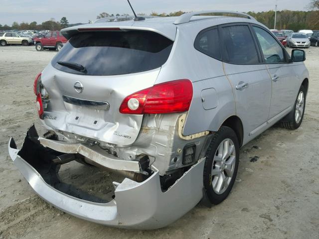 JN8AS5MV2BW665357 - 2011 NISSAN ROGUE S SILVER photo 4