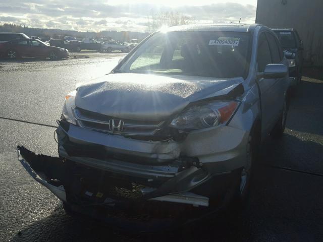 JHLRE4H75BC031332 - 2011 HONDA CR-V EXL SILVER photo 2