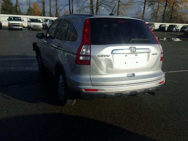 JHLRE4H75BC031332 - 2011 HONDA CR-V EXL SILVER photo 3