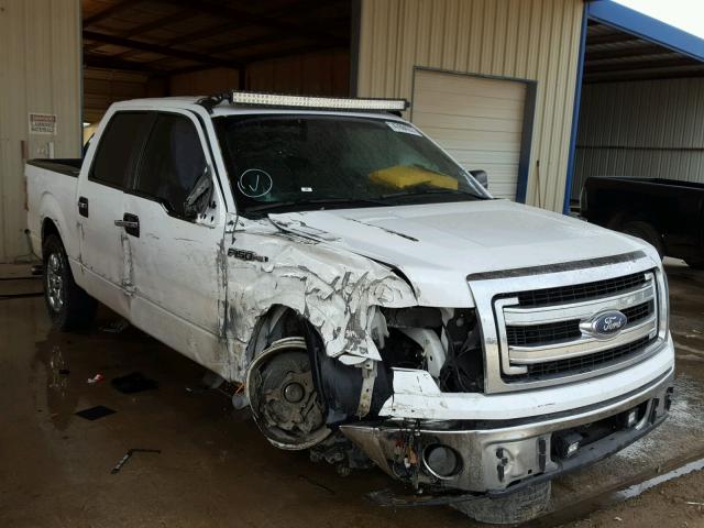 1FTFW1CFXEKE30791 - 2014 FORD F150 SUPER WHITE photo 1