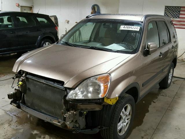 JHLRD77852C027926 - 2002 HONDA CR-V EX GOLD photo 2