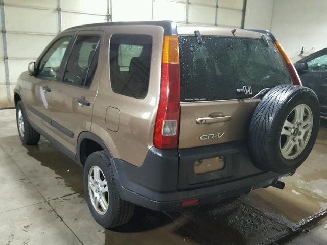 JHLRD77852C027926 - 2002 HONDA CR-V EX GOLD photo 3