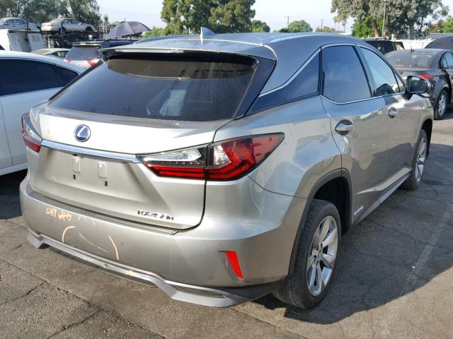 2T2BGMCAXJC025894 - 2018 LEXUS RX 450H GRAY photo 4